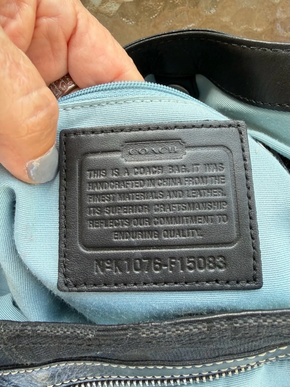 Coach Soho Lynn Signature Hobo Bag F15083 Black Leather Trim Y2K Vintage Classic - Picture 10 of 16